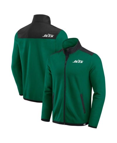 Мужская флисовая куртка Fanatics Darius Rucker Collection Green New York Jets Color Block Polar Fleece Full-Zip
