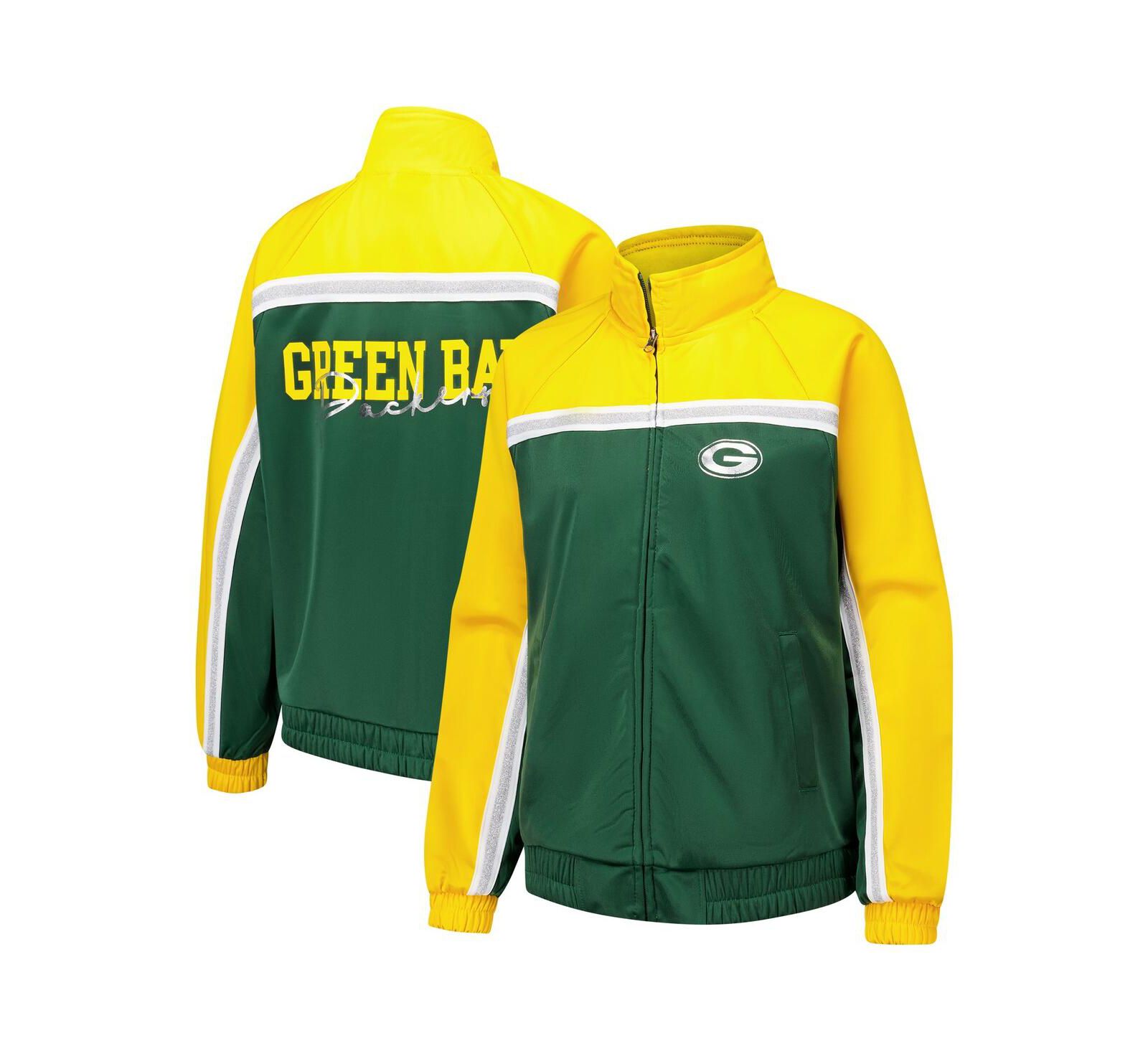 G-III 4Her by Carl Banks Women's Green Bay Packers Post Game Full-Zip Track Jacket