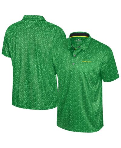 Colosseum Мужская рубашка-поло с принтом Oregon Ducks Green