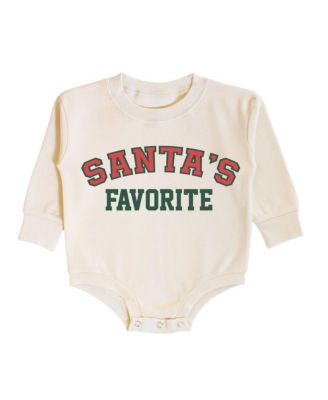 Sweet Wink Baby Boys Santa's Favorite Christmas Long Sleeve Romper