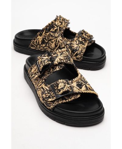 Forever & Always Shoes Milana Leather Double Strap Sandal (Women)