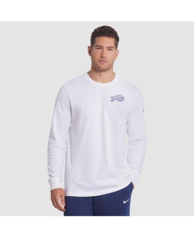 Nike Men's White Buffalo Bills 2025 Rivalries Collection Essential Long Sleeve T-Shirt