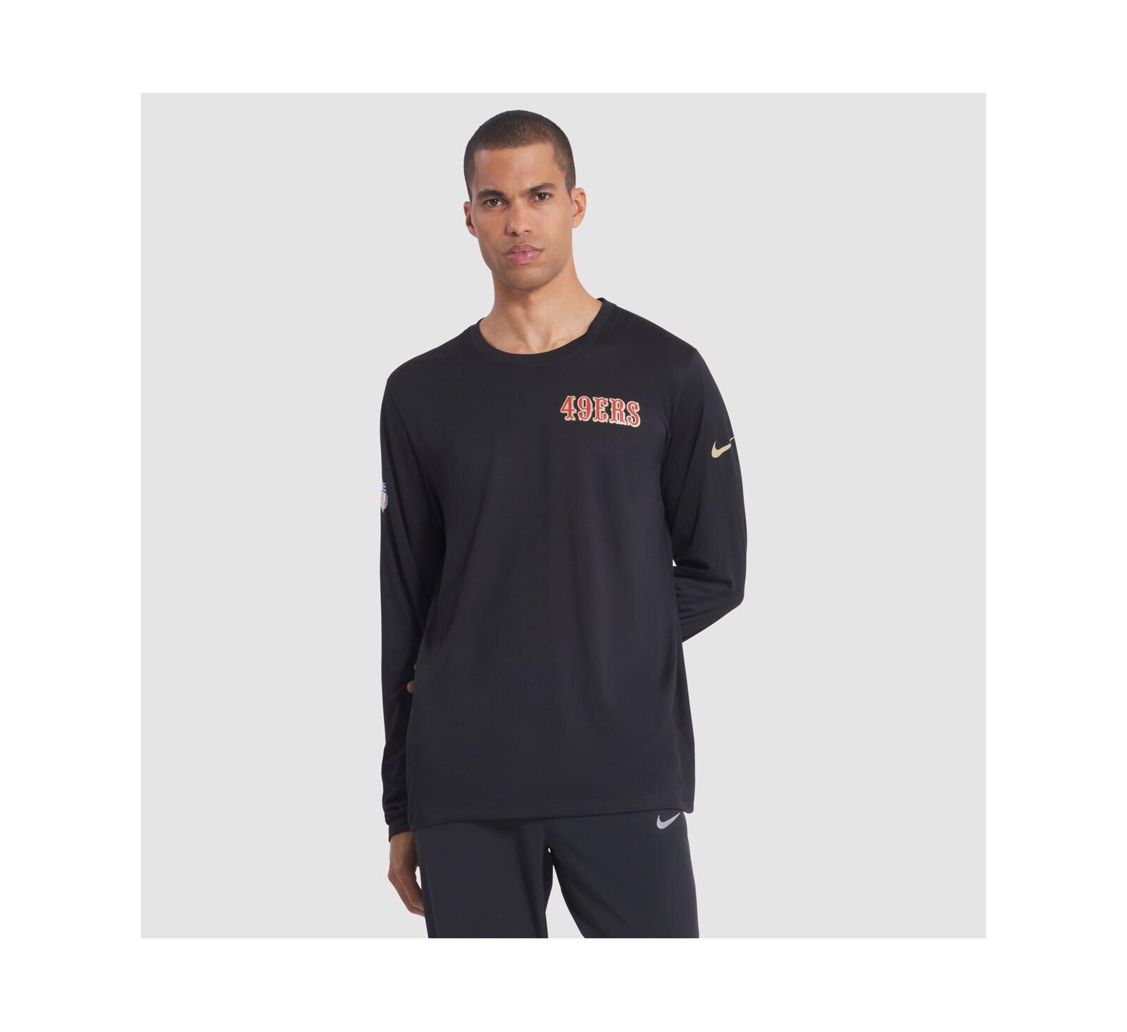 Nike Men's Black San Francisco 49ers 2025 Rivalries Collection Sideline Legend Dri-FIT Long Sleeve T-Shirt