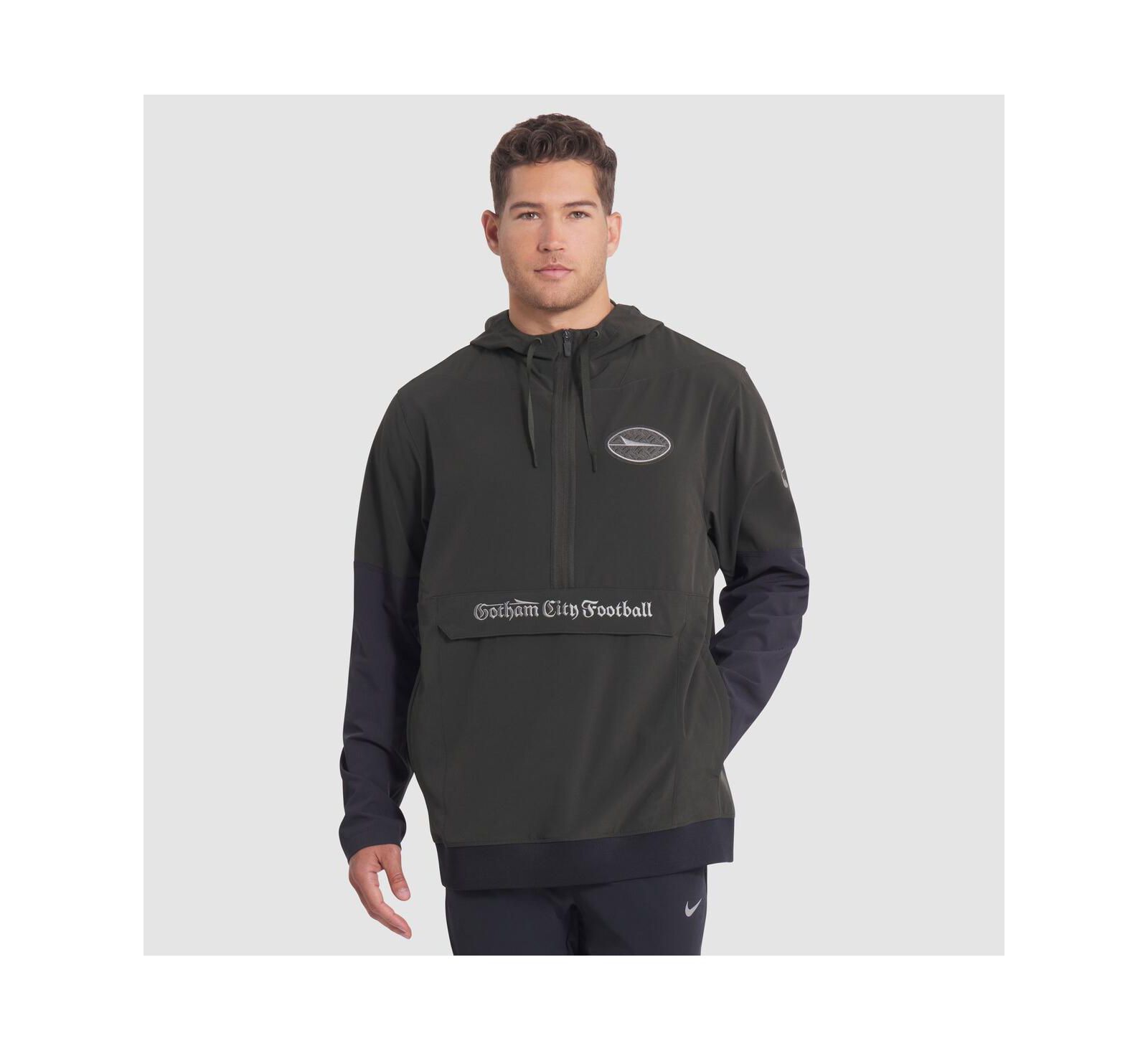 Мужская куртка-анорак Nike Gotham Green New York Jets 2025 Rivalries Collection Sideline Half-Zip Hoodie