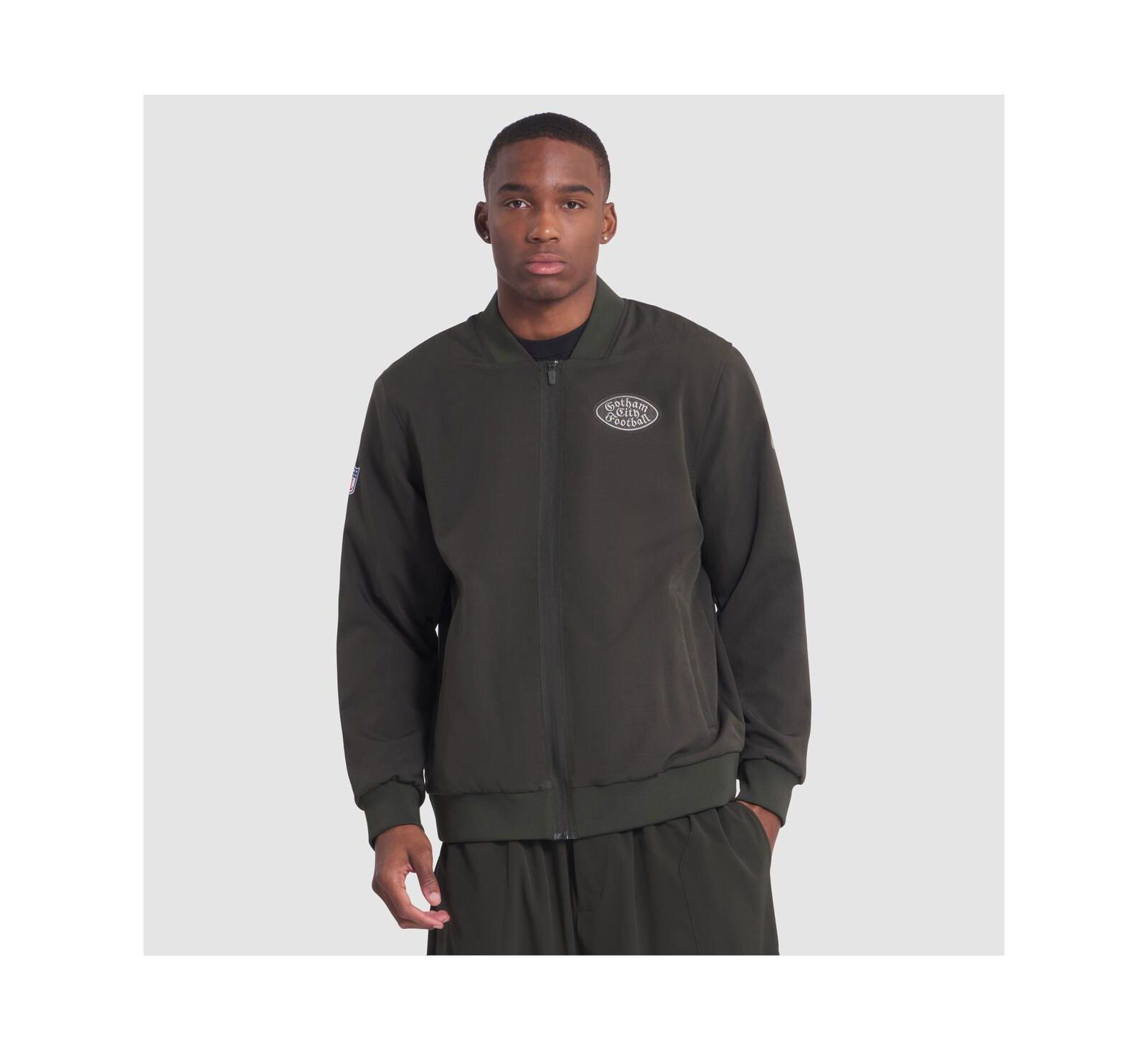 Nike Мужская куртка-бомбер New York Jets 2025 Rivalries Collection Sideline Full-Zip Gotham Green