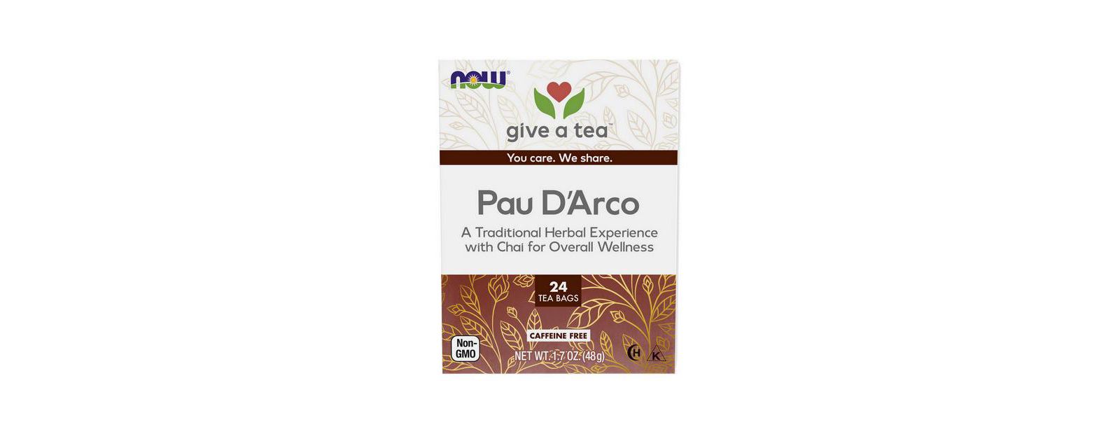 NOW Foods чай Pau D Arco, 24 пакетика