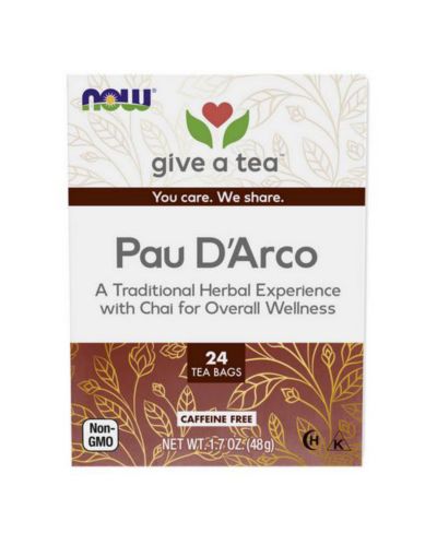 NOW Foods чай Pau D Arco, 24 пакетика