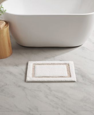 Madison Park Roan Border Tufted Bath Rug, 17" x 24"