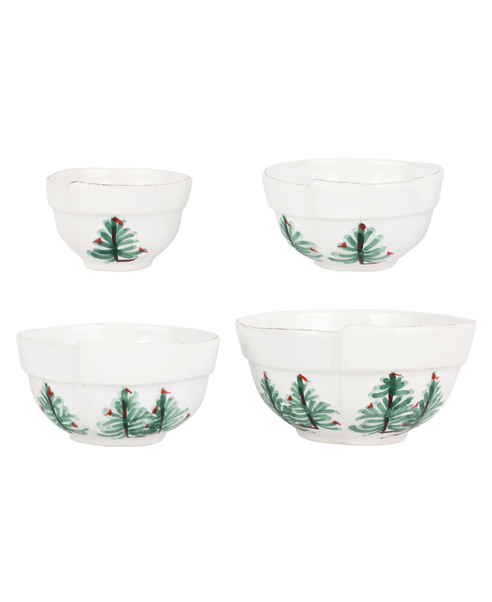 VIETRI Lastra Holiday Assorted Prepping Bowls, Set of 4
