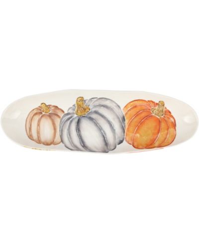 Узкое овальное блюдо VIETRI Pumpkins