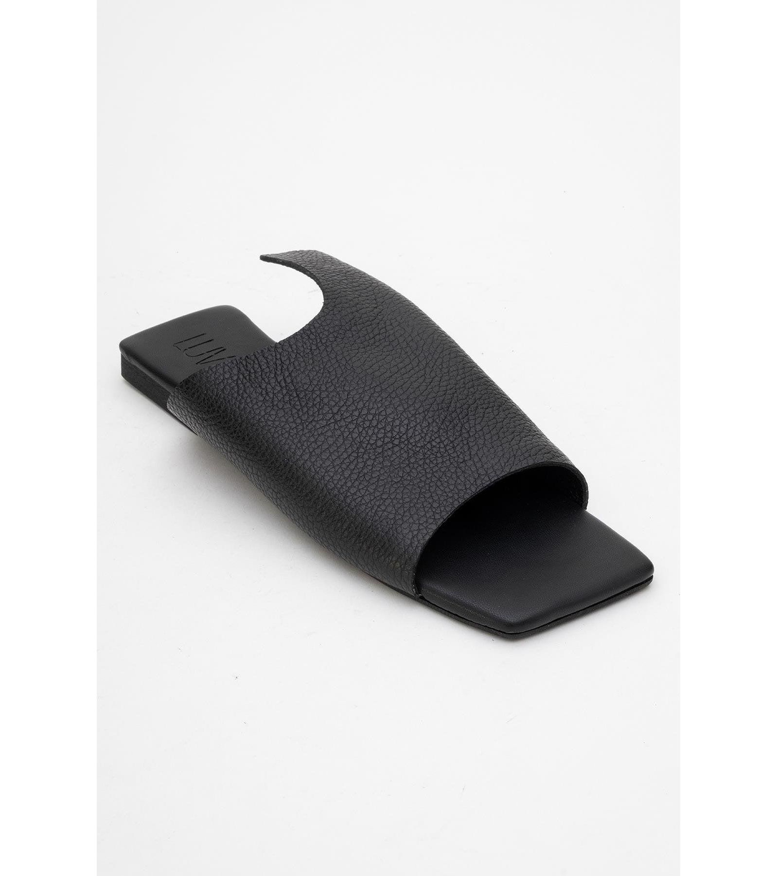 Forever & Always Shoes Orianna Leather Slide Sandal (Women)