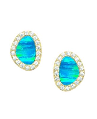 Blue green opal