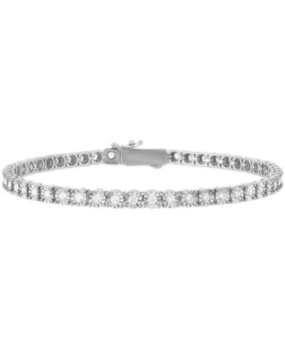 Мужской браслет Esquire Jewelry с выращенным в лаборатории бриллиантом (2 ct. t.w.) из Sterling Silver