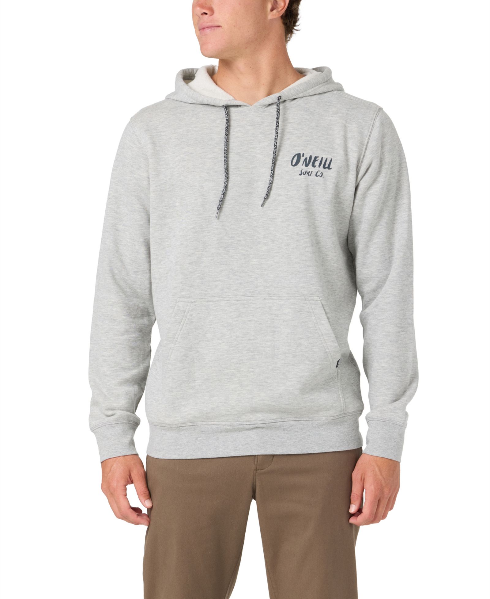 O'Neill Men's Vista Solid Screen Print Long-Sleeve Graphic Hoodie