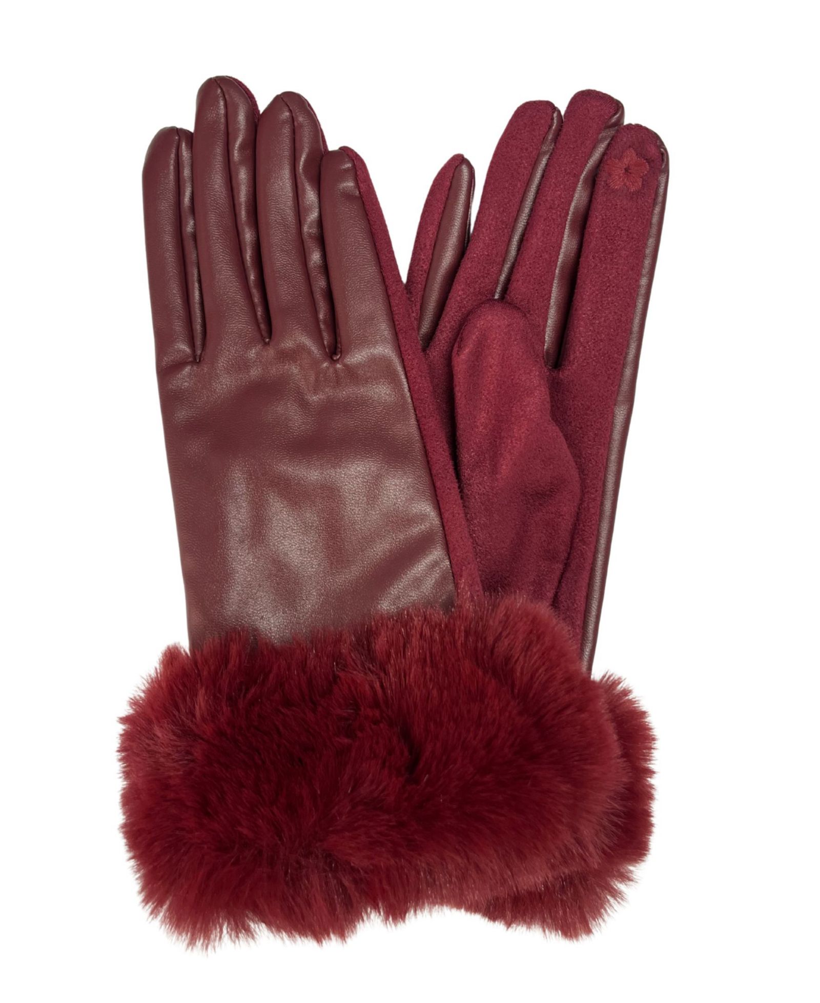 Marcus Adler  Leather Glove With  Cuff