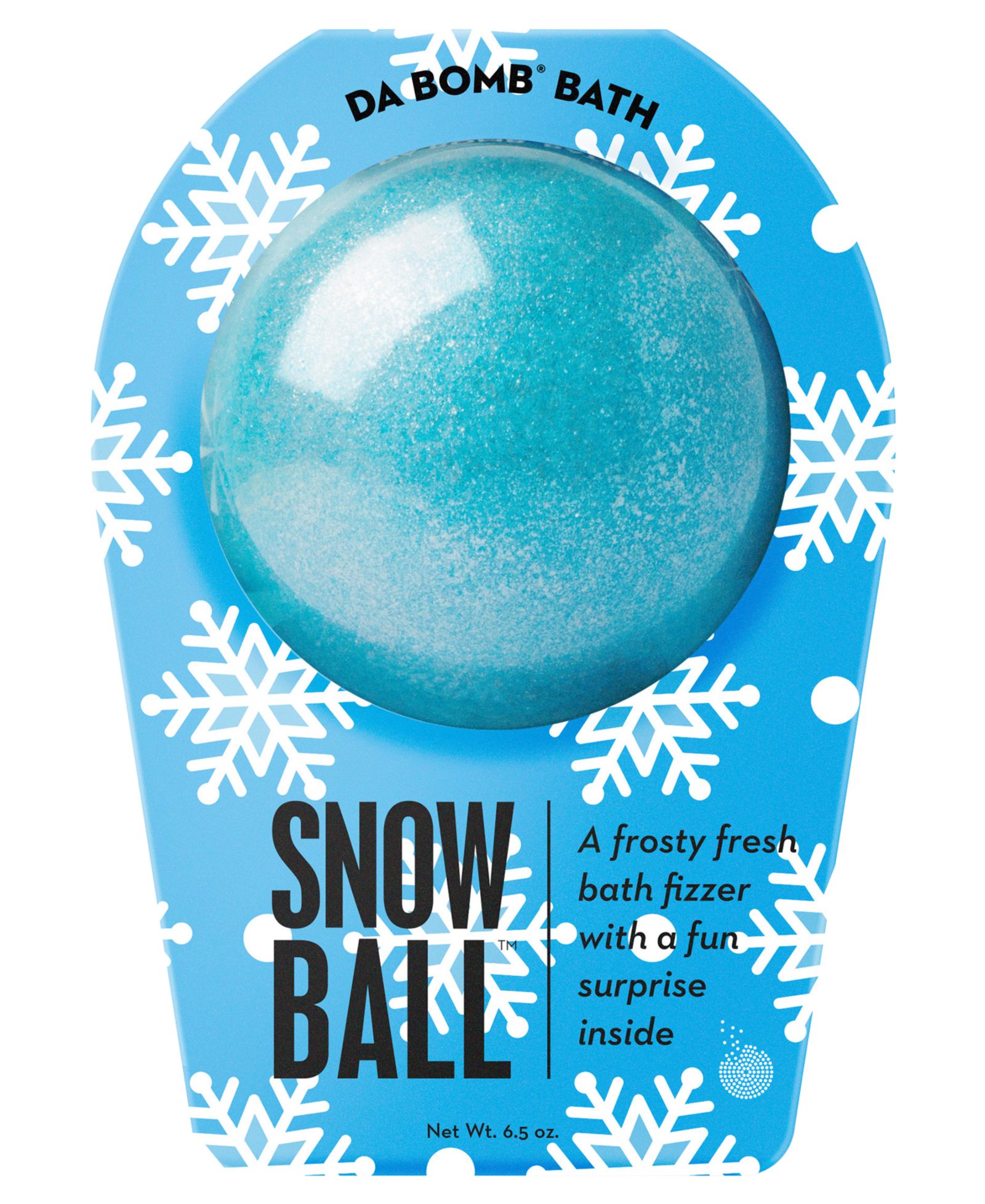 Da Bomb шипучий шар для ванны Snowball Frosty Fresh, 6.5 oz.