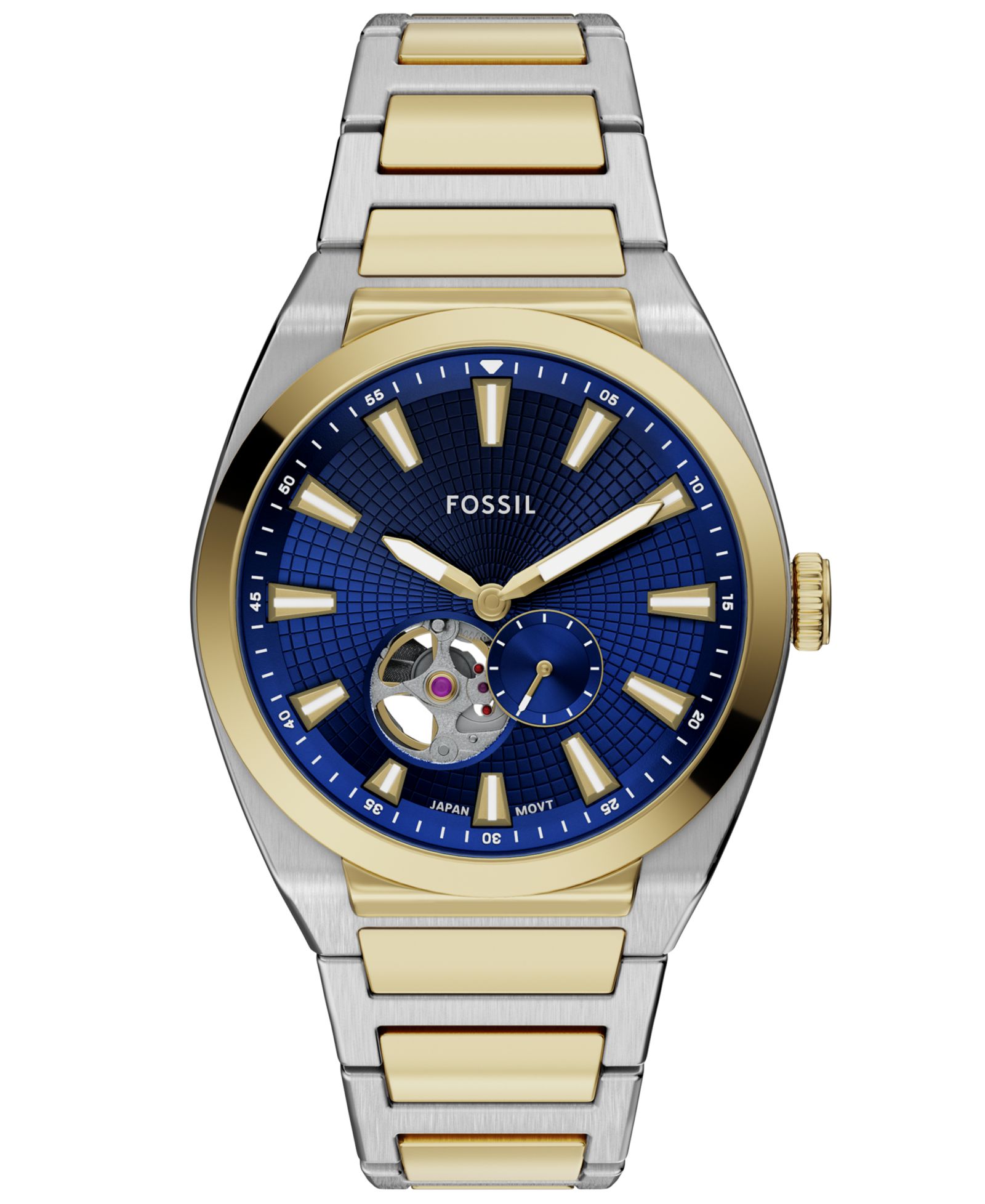 Fossil Men's Everett Automatic Two-Tone Stainless Steel Watch, 42mm