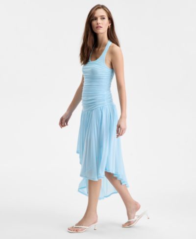Bar III Women's Ruched Halter-Neck Dress, Macy's Exclusive