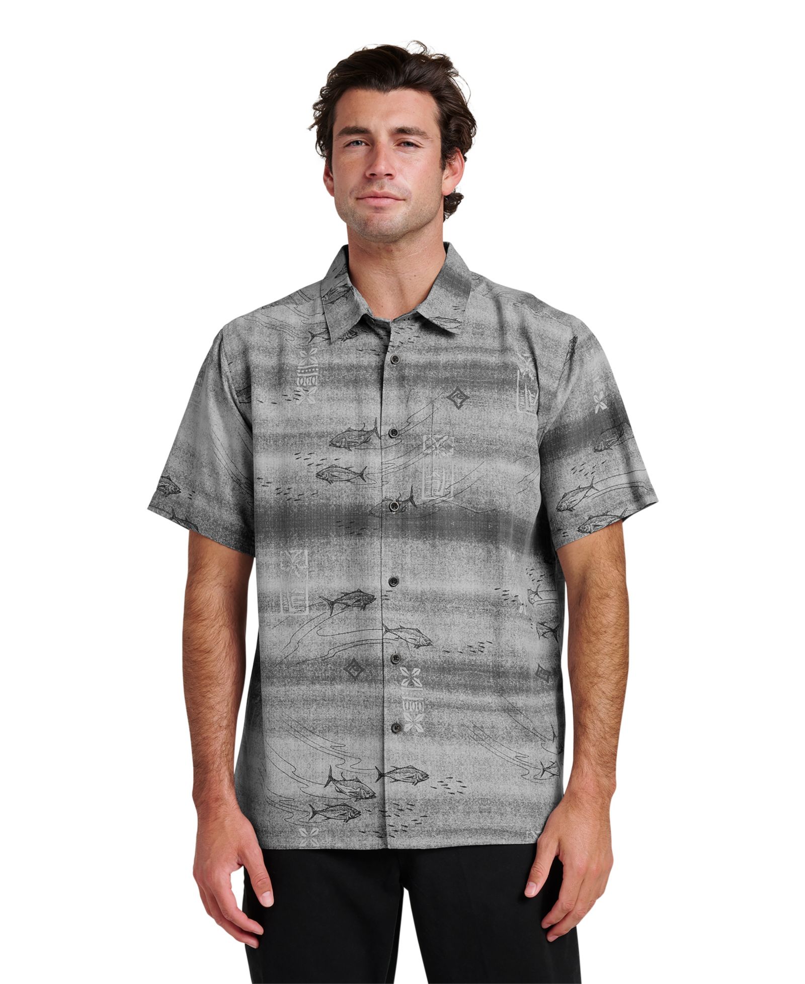 Мужская рубашка Quiksilver Waterman Waterman Short-Sleeve Go Fish