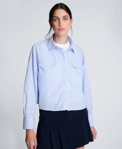 Женский укороченный топ Kenneth Cole в полоску