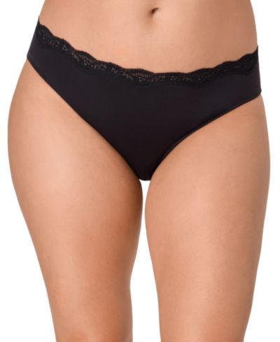 Maidenform Women's Everyday Pretty Lace Cheeky Bikini Panty DMPLBK