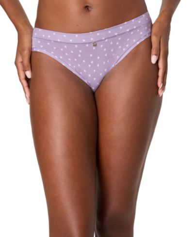 Purple Tossed Heart Print