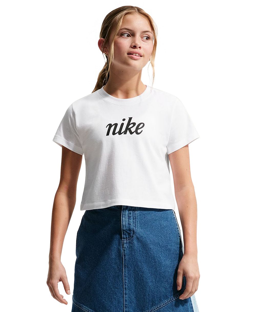 Nike футболка Cropped с коротким рукавом для девочек