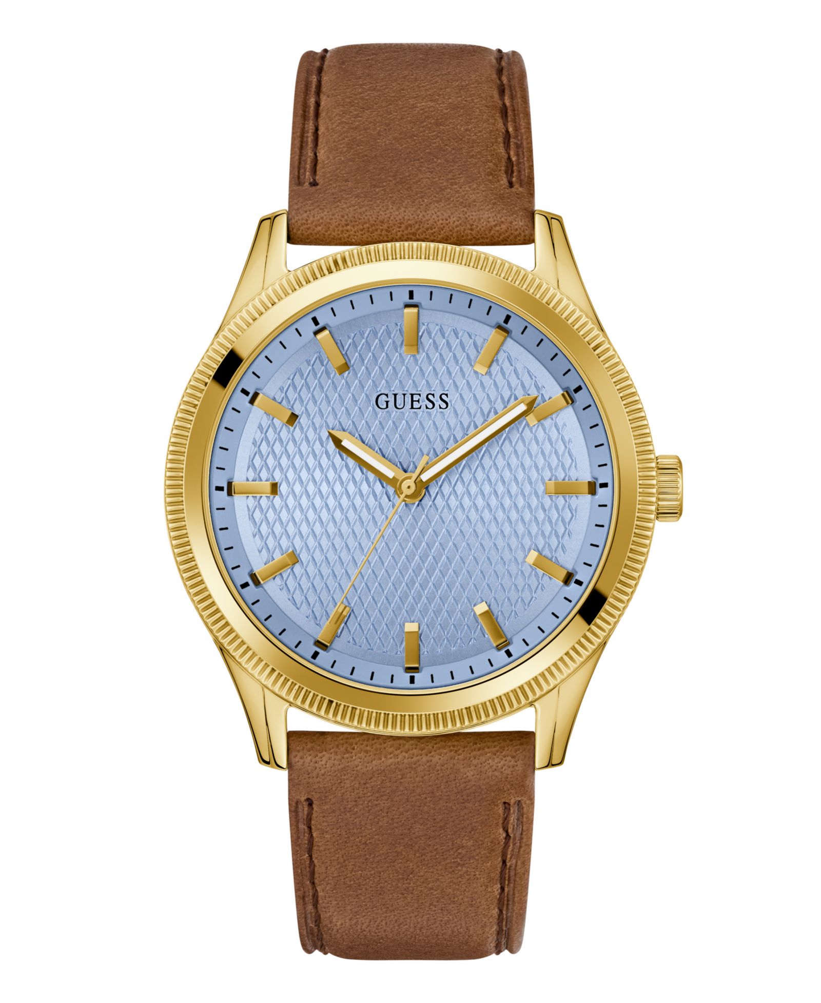 GUESS Men's Gold-Tone Analog Watch, 44mm