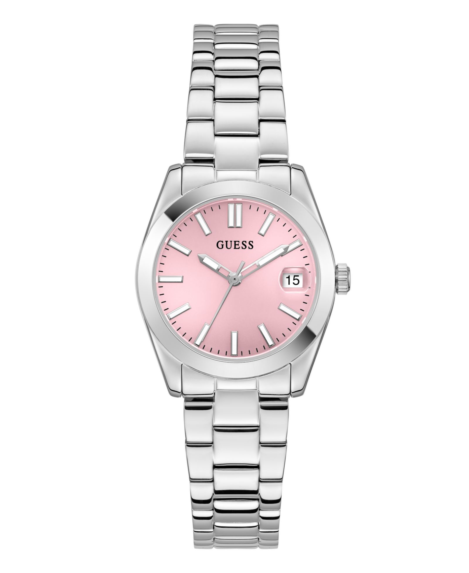 GUESS Women's Silver-Tone Analog Watch, 32mm