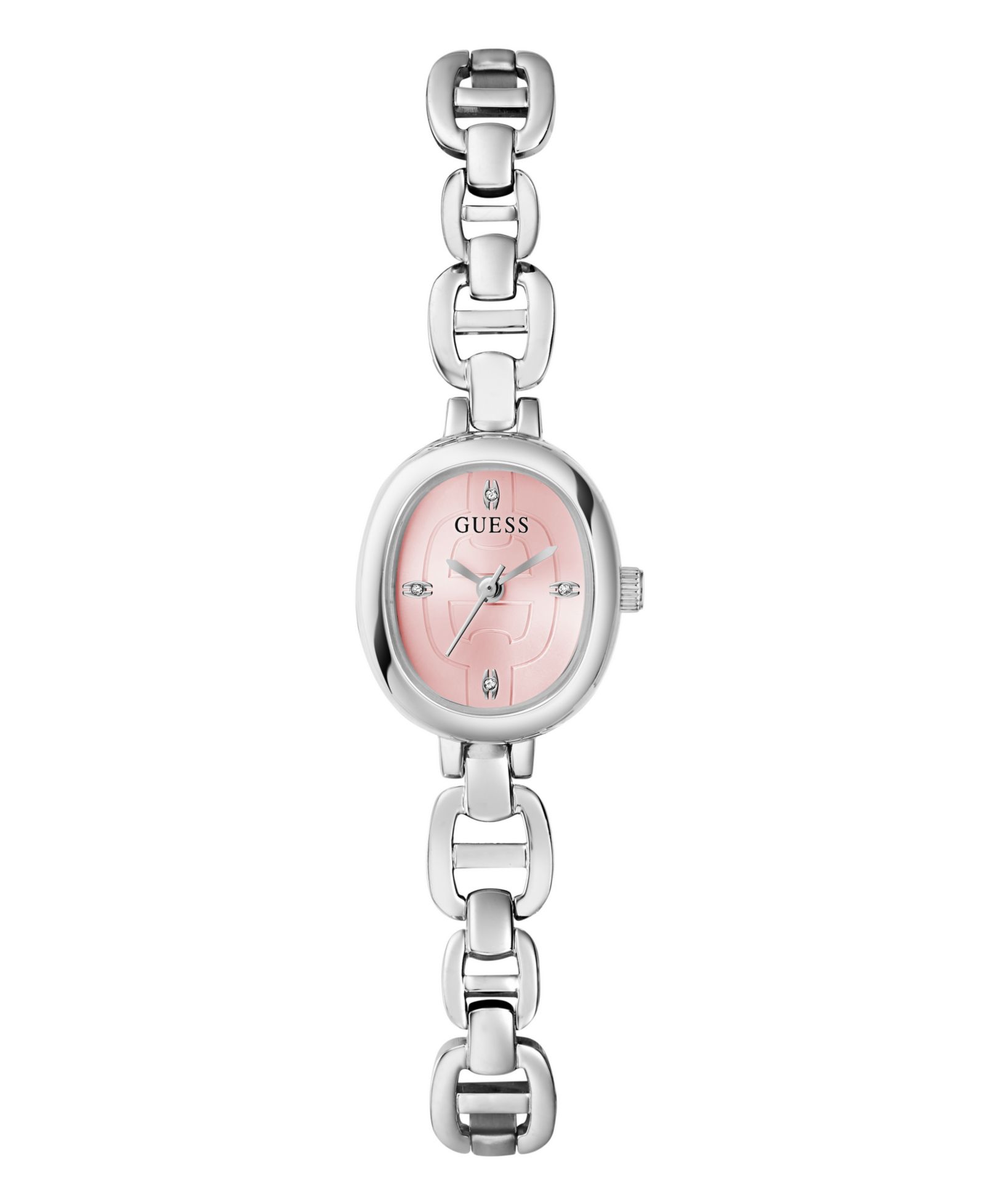 GUESS Women's Silver-Tone Analog Watch, 21mm