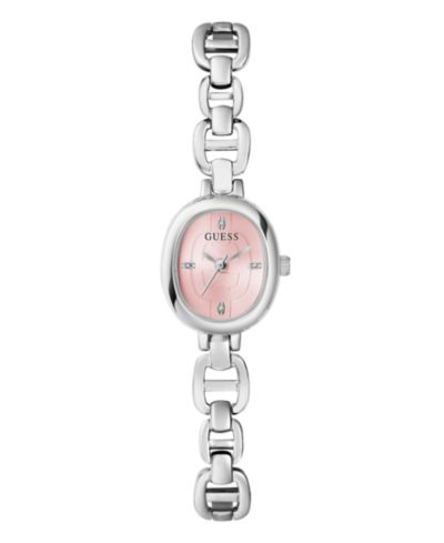Женские аналоговые часы GUESS серебристого цвета, 21mm