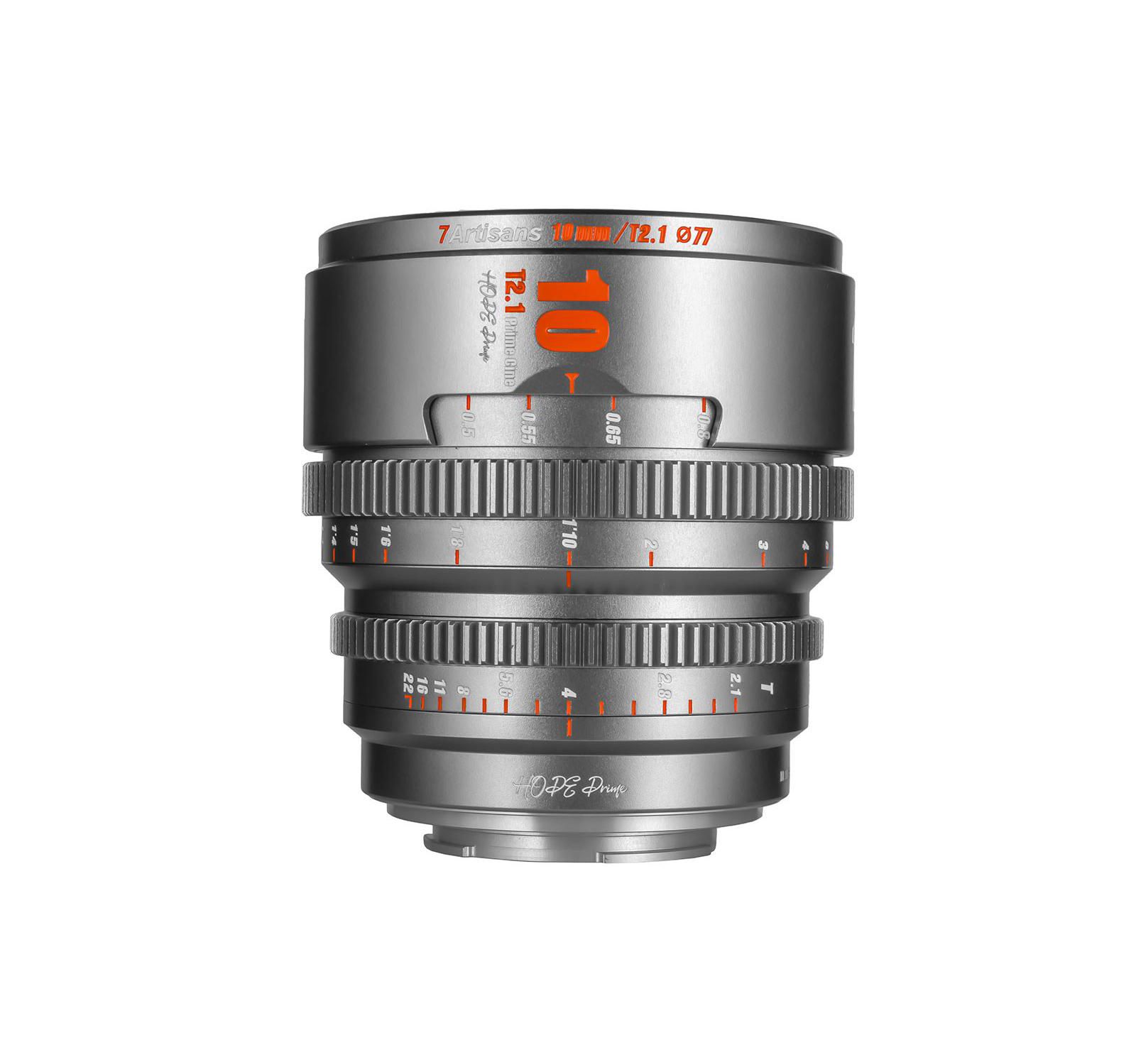 7 Artisans Hope Series 10mm T2.1 Super 35 Cinema Lens for Canon EOS R Mount
