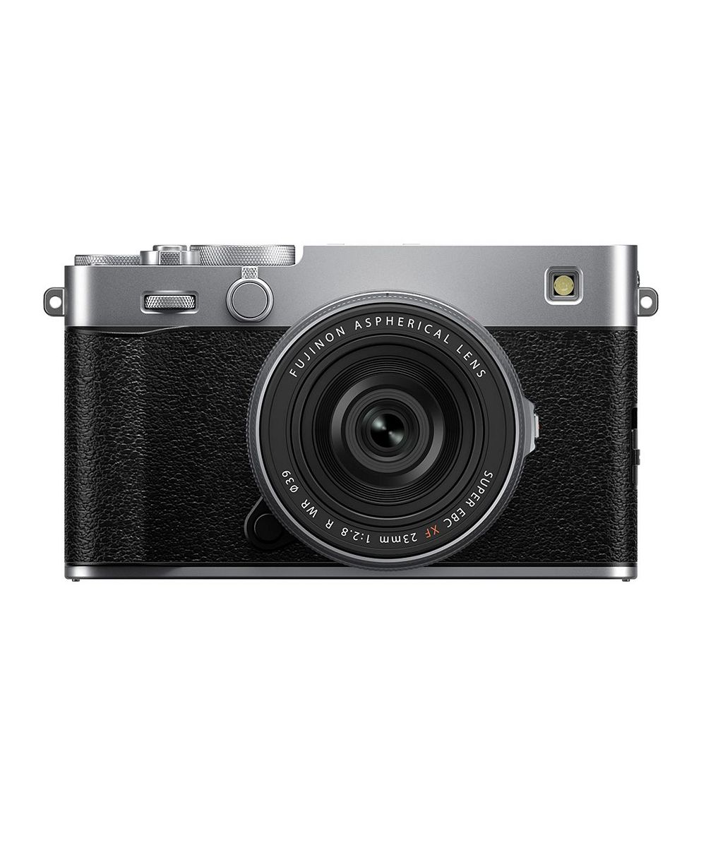 Беззеркальная камера Fujifilm X-E5 с объективом XF 23mm f/2.8 R WR, серебристая
