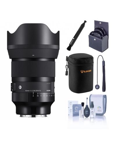 Объектив Sigma 50mm f/1.2 DG DN Art для L Mount, комплект с фильтром 72mm, чехлом, набором для чистки и колпачком