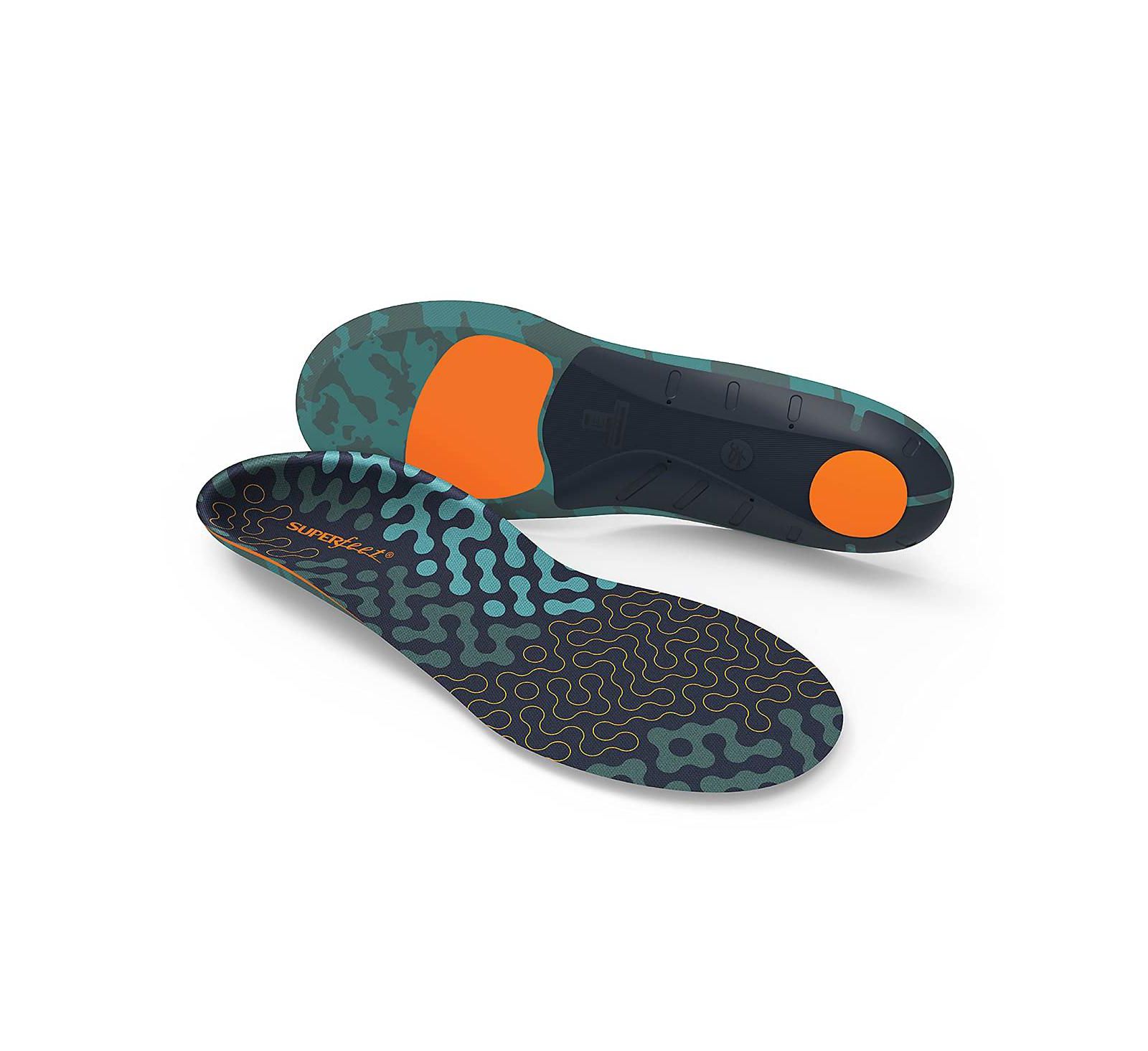 Стельки Superfeet Run Cushion High Arch, поддержка высокого свода стопы, для беговых кроссовок, профессиональный уровень, 2.5-4 Men / 4.5-6 Women
