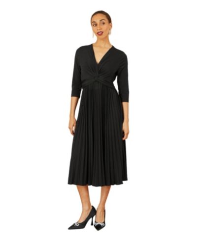 Yumi Women's Jersey Knot Waist Midi Dress