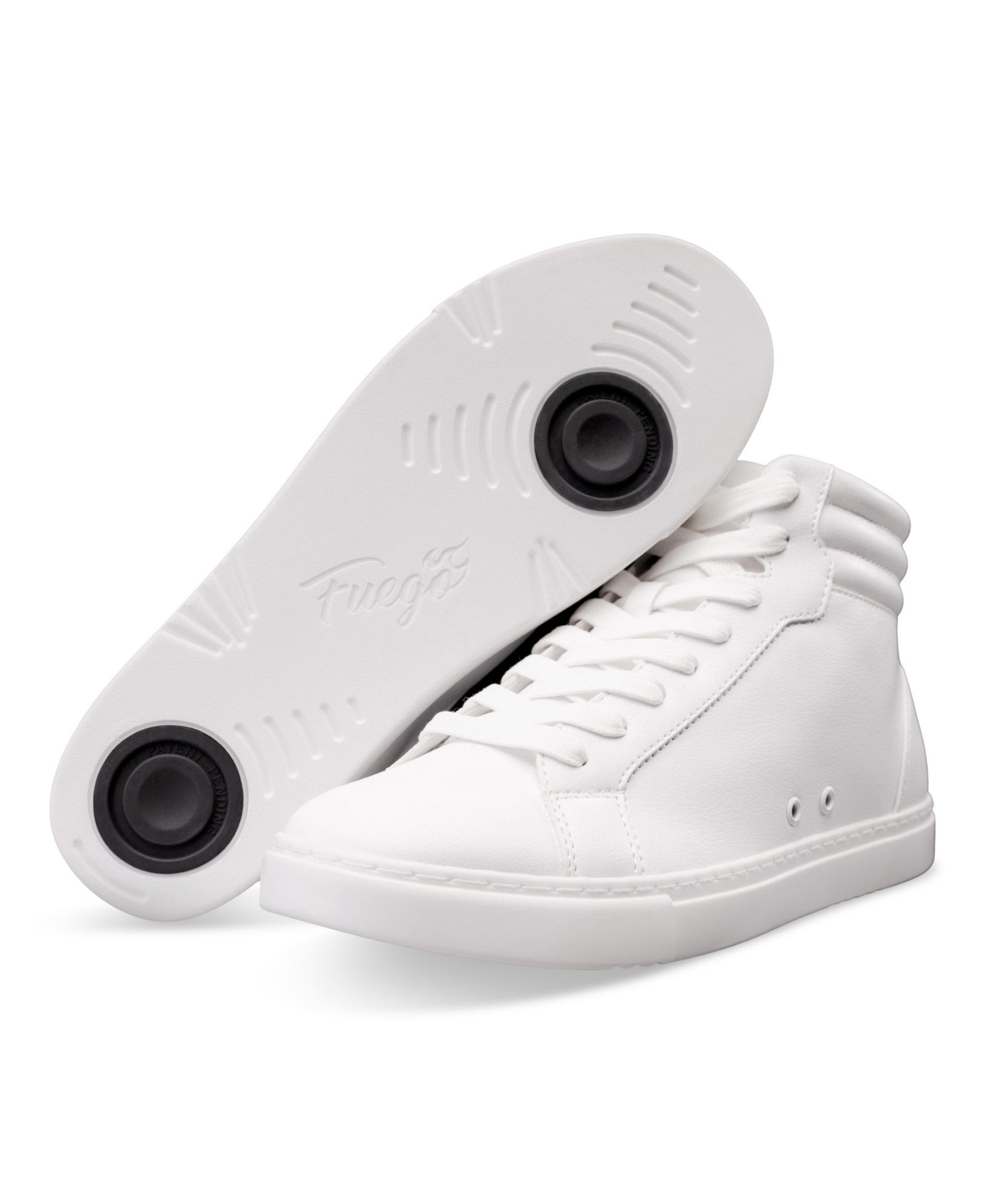 Men's White High-top Sneaker
