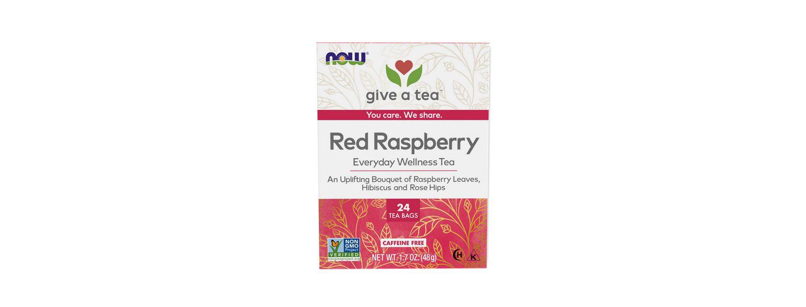 Чай NOW Foods Women's Righteous Raspberry, 24 tea bags