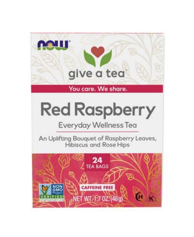 Чай NOW Foods Women's Righteous Raspberry, 24 tea bags
