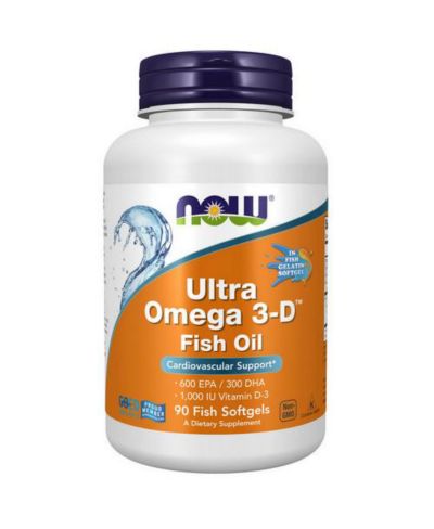 NOW Foods Ultra Omega 3-D, 90 мягких капсул