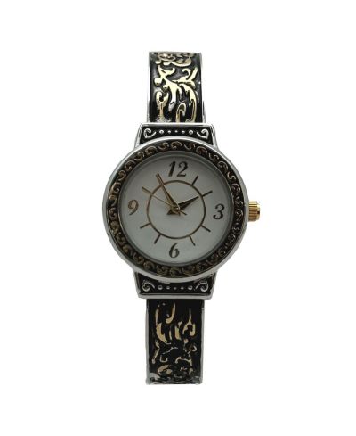 Olivia Pratt Antique Style Elegant Cuff Women Watch, Two Tone