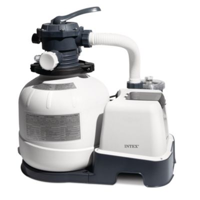 Intex 26675EG 2100 GPH Krystal Clear Pool Saltwater System and Sand Filter Pump
