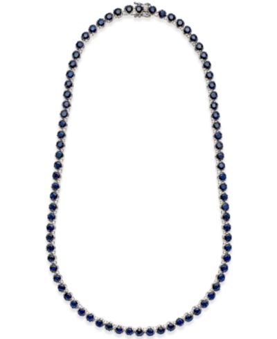 Ожерелье Giani Bernini Black Sapphire, стерлинговое серебро
