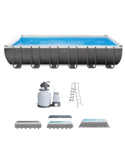 Надувной прямоугольный бассейн Intex 26363EH 24' x 12' x 52" Ultra XTR с насосом