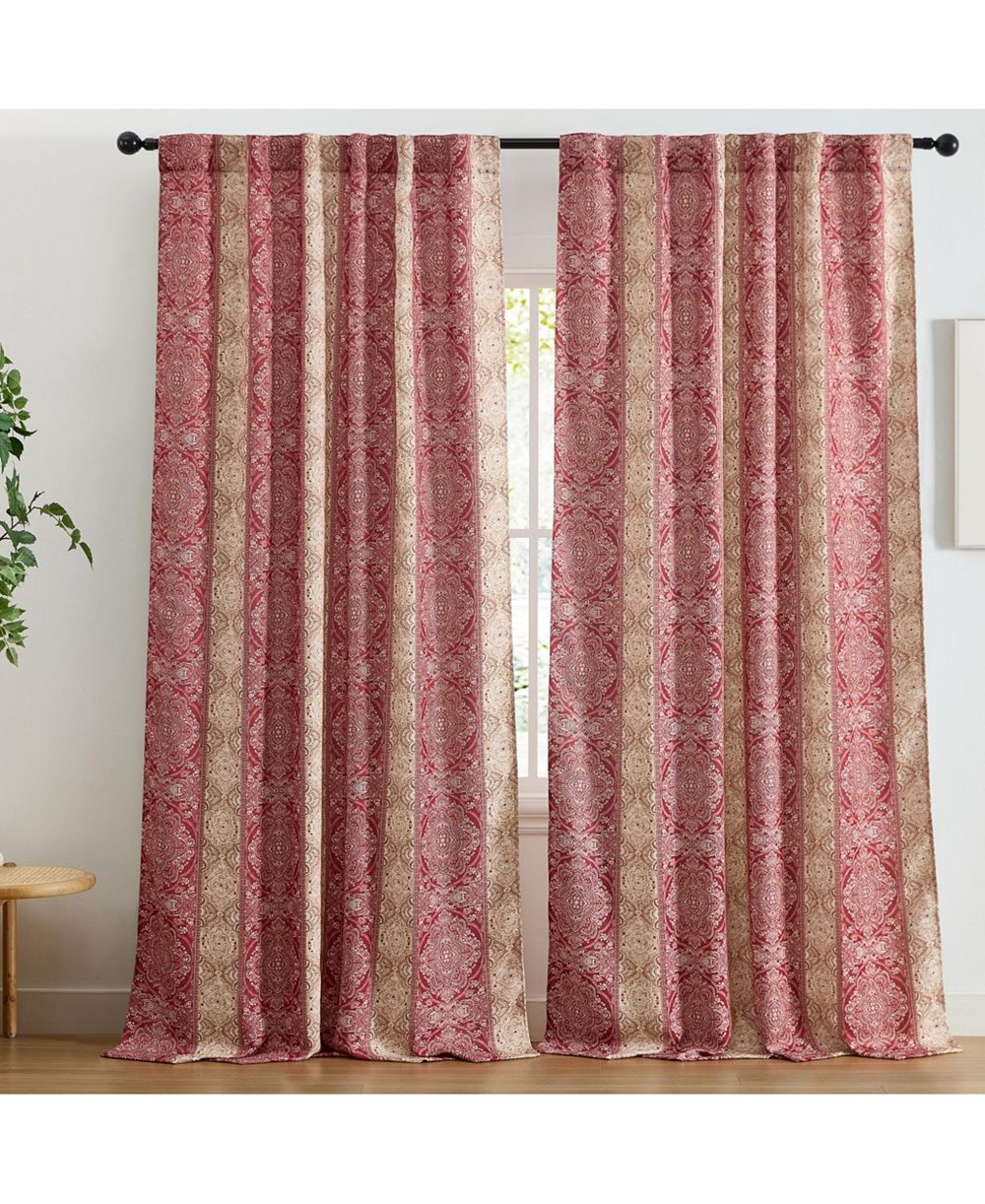 Шторы HLC.ME William Boho Damask Striped, комплект из 2 шт