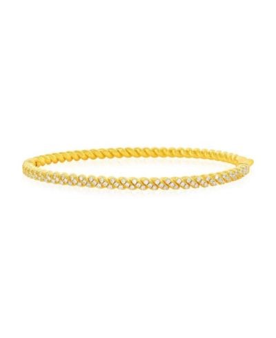 Браслет Simona Sterling, CZ Twist Design Plated
