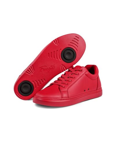 Детские красные кеды на низкой подошве