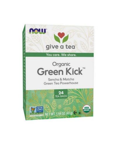NOW Foods Green Kick чайные пакетики, 24 шт