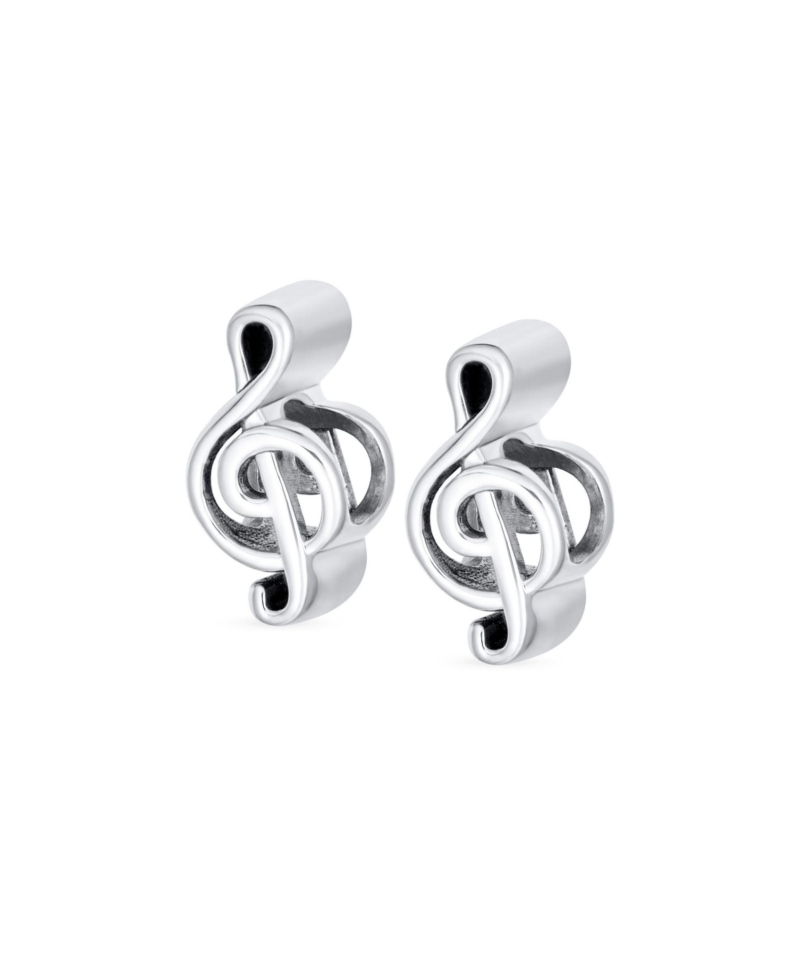 Bling Jewelry серьги-шармы для браслета с нотами музыкальной мелодии, серебро 925