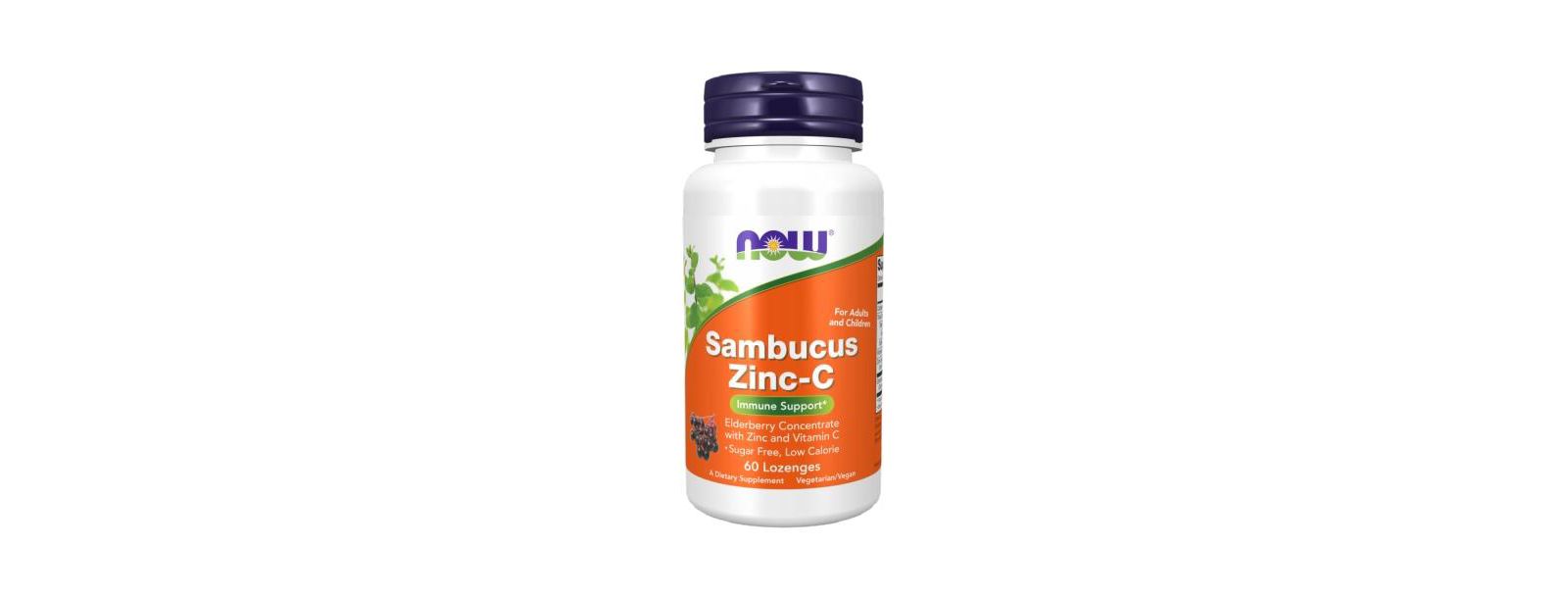 БАД NOW Foods Sambucus Zinc-C, 60 Lozenges